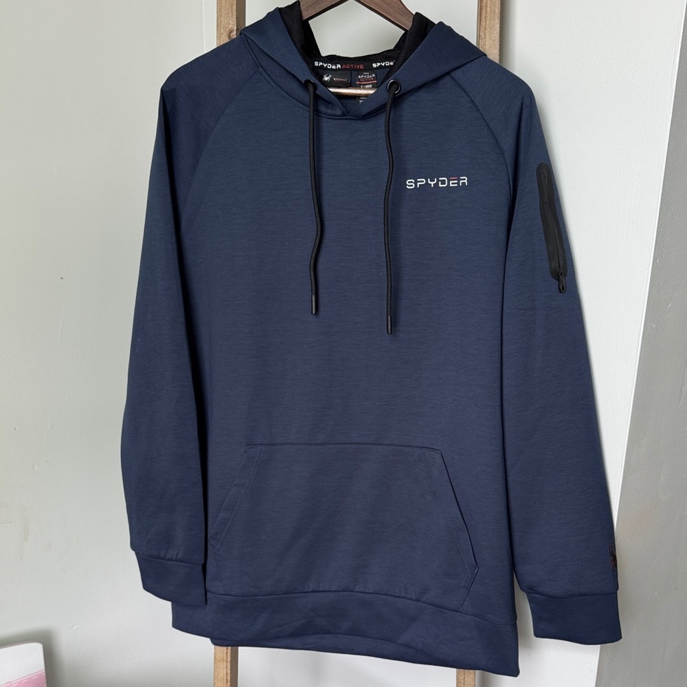 Spyder Men's Navy Hoodie with Pocket